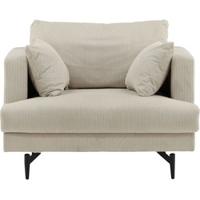 Nohr Fauteuil 'Tamora' Rib, kleur Beige - thumbnail
