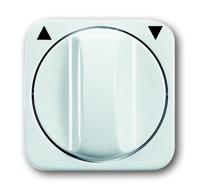 Busch Jaeger WIT afdekplaat + knop draaischakelaar - 4692065 - thumbnail