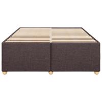 Bedframe zonder matras stof donkerbruin 160x200 cm - thumbnail