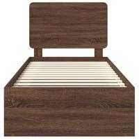 Bedframe Bruin Eiken 100 x 200 cm Massief grenenhout - thumbnail