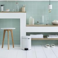 Brabantia NewIcon Pedaalemmer - 5 liter - kunststof binnenemmer - wit 112065 - thumbnail