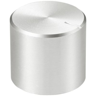 TRU COMPONENTS TC-11613860 Draaiknop Met knopmarkering Zilver (Ø x h) 15 mm x 13 mm Aluminium, Plastic 1 stuk(s)