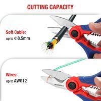 elektriciensschaar Workpro 16,7 x 8 x 2,8 cm 3 in 1 - thumbnail