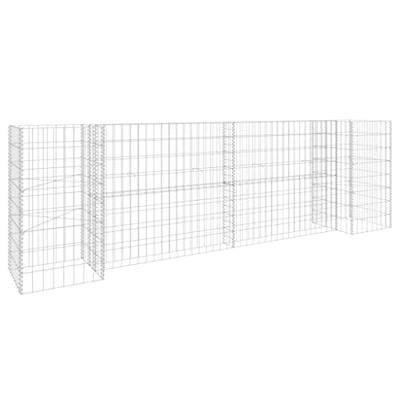 Gabion plantenbak H-vormig 260x40x80 cm staaldraad Gabion plantenbak H-vormig 260x40x80 cm staaldraad