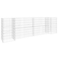 Gabion plantenbak H-vormig 260x40x80 cm staaldraad - thumbnail