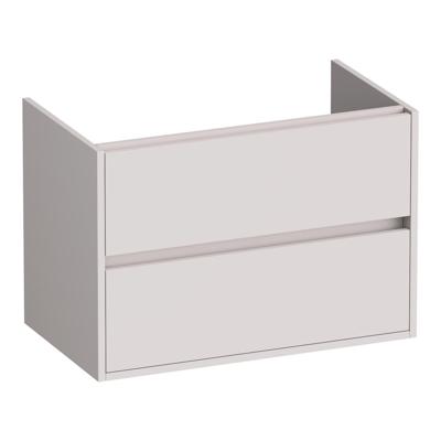 Brauer Adore - Onderkast - 80 cm - met 2 Softclose Lades Greeploos en 1 Sifon Uitsparing - Mat Zand