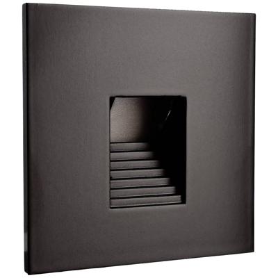 Deko Light Abdeckung eckig schwarz Stufe für Alwaid 930487 Afdekking Zwart