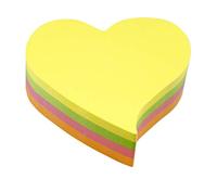 Info Notes IN-5823-39 Info Shaped Sticky Notes 68x68 &apos;hart&apos; Assorti 200 Vel - thumbnail