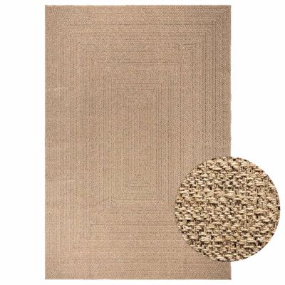 Vloerkleed 200x290 cm voor binnen en buiten jute look - thumbnail