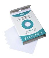 Systeemkaart exacompta 125x200mm lijn wit - thumbnail