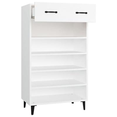 Schoenenkast 60x35x105 cm bewerkt hout wit Schoenenkast 60x35x105 cm bewerkt hout wit