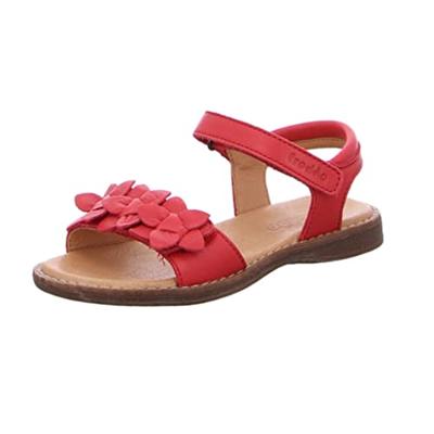 Leren sandalen voor meisjes LORE FLOWERS FRODDO rood