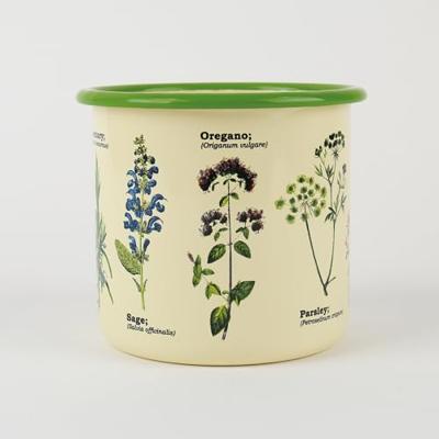 Gift Republic Kruiden - Emaille Bloempot - thumbnail