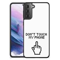 Samsung Galaxy S21 Plus | Telefoon Hoesje | Finger Don&apos;t Touch My Phone - thumbnail