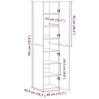 Hoge kast 2 pcs Artisan Eiken 40 x 42,5 x 185 cm - thumbnail