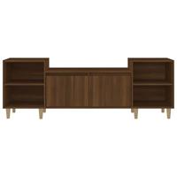 Tv-meubel 160x35x55 cm bewerkt hout bruineikenkleurig - thumbnail