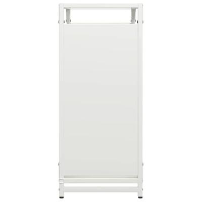 Brandhoutrek 60x28x65 cm koudgewalst staal wit