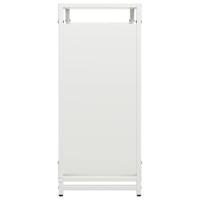 Brandhoutrek 60x28x65 cm koudgewalst staal wit - thumbnail