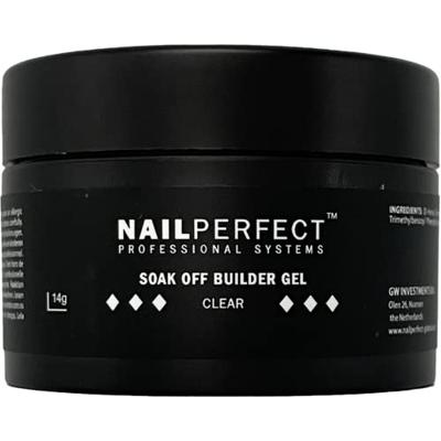 NailPerfect Gel Soak Off Builder Gel Clear 14gr NailPerfect Gel Soak Off Builder Gel Clear 14gr