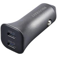 VOLTCRAFT CPS-40W/ 2 VC-RA401 USB-oplader 40 W 2x USB-C USB PD 3.0 Zilver-zwart Auto - thumbnail