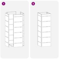 VidaXL Paraplu standaard mosterdgeel 15,5 x 15,5 x 49 cm metaal - thumbnail