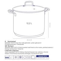 Soeppan RVS, 12,2 L - Kela | Flavoria - thumbnail