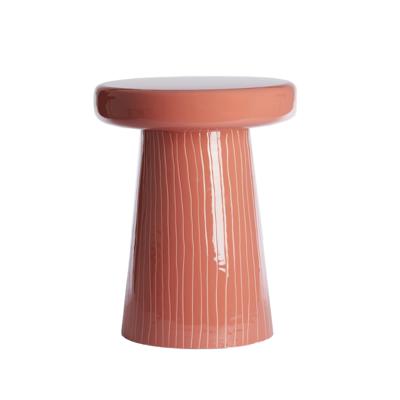 Light & Living Bijzettafel 'Nunoa' 41cm, kleur Koraal