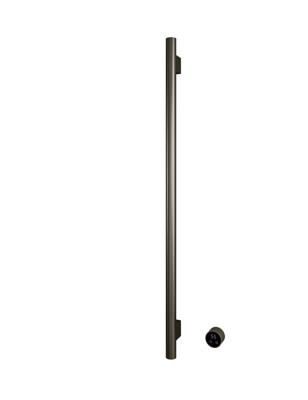 Hotbath &MORE set van 1 rails RARV135 ROUND135 cm met separate schakelaar en inbouw element Geborsteld Nikkel (RARV135-1GN)