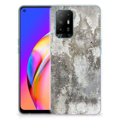 OPPO A94 5G | Reno5 Z | TPU | Siliconen hoesje | Beton Print