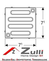 Putrooster Geberit voor Doucheput Vloer Vergrendbaar 7.1x7.1 cm RVS - thumbnail