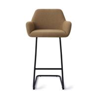 Jesper Home Barkruk 'Hiroo' Arch Black, kleur Willow (zithoogte 76cm) - thumbnail