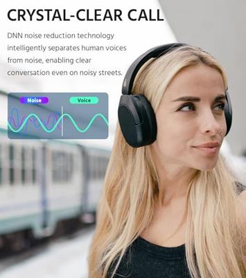 Edifier W830NB Draadloze over-ear hoofdtelefoon met -45 dB ANC, 94 uur accu, LDAC Hi-Res geluid, spatial audio, snel opladen, Bluetooth V5.4, zwart