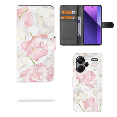 Xiaomi Redmi Note 13 Pro Plus Hoesje Lovely Flowers Xiaomi Redmi Note 13 Pro Plus Hoesje Lovely Flowers