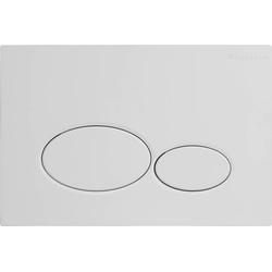 Saqu Flat Round bedieningspaneel mat wit voor Geberit Sigma reservoir 12cm (UP320)