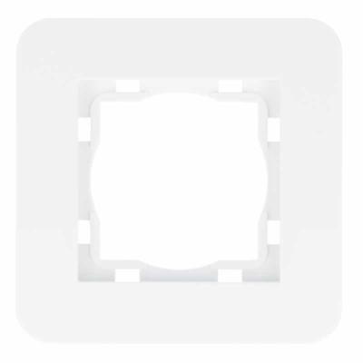 Wit Afdekraam 2 voudig ultra wit RAL9010 8072UW ronde hoeken Eslohe