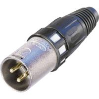 Neutrik NC3MXCC XLR-connector Stekker, recht Aantal polen: 3 Zilver 1 stuk(s) - thumbnail