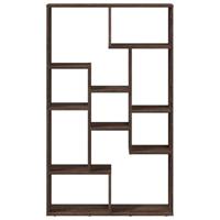 Boekenkast 72x20x120 cm bewerkt hout bruin eikenkleurig - thumbnail