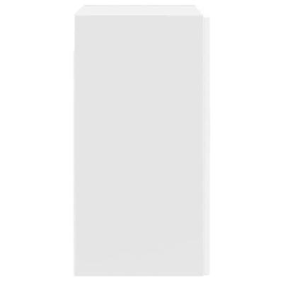 Keukenbovenkast met glazen deur Porto wit