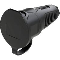 PC Electric 2411-ss Koppeling met randaarde Rubber 250 V Zwart IP54 - thumbnail