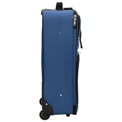 VidaXL 5-delige kofferset stof blauw