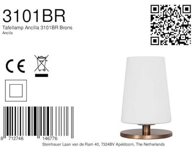 Steinhauer Bronzen tafellampAncilla - 3101BR