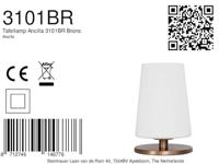 Steinhauer Bronzen tafellampAncilla - 3101BR - thumbnail