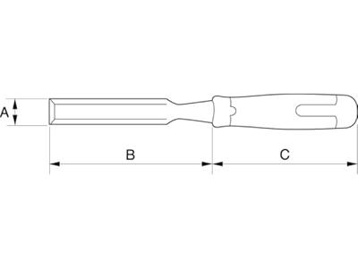 Bahco steekbeitel - Ergo splitproof - 32 mm - 434-32