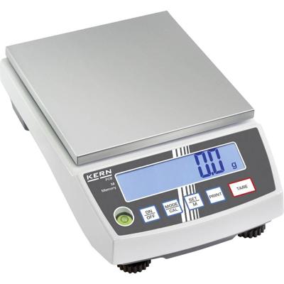 Kern PCB 6000-0+C Precisie weegschaal Kalibratie (DAkkS) Weegbereik (max.) 6 kg Resolutie 1 g werkt op stekkernetvoeding, werkt op batterijen Grijswit,