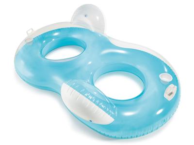 Intex 56800EU Dubbele Lounge Zwemband met Flessenhouders 198x117 cm