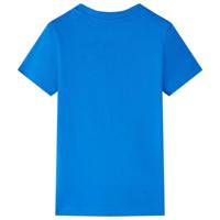 Kindershirt met ijsjesprint 104 felblauw - thumbnail