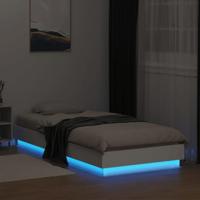 Bedframe met LED-verlichting wit 100x200 cm - thumbnail