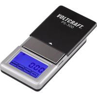 VOLTCRAFT PS-200 VC-8912595 Zakweegschaal Weegbereik (max.) 200 g Resolutie 0.01 g werkt op batterijen Zwart, Zilver - thumbnail