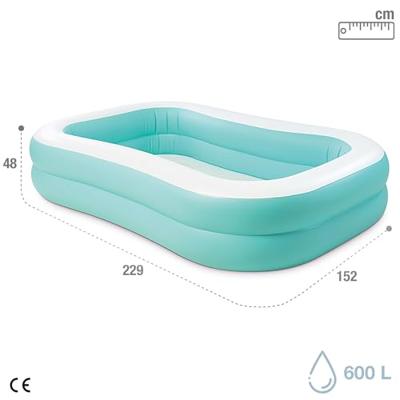 Intex opblaasbaar zwembad family pool mandarin - thumbnail