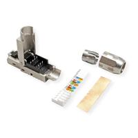 ROLINE veldmontage RJ-45 connector Cat.6A (Klasse EA), STP, zilver - thumbnail